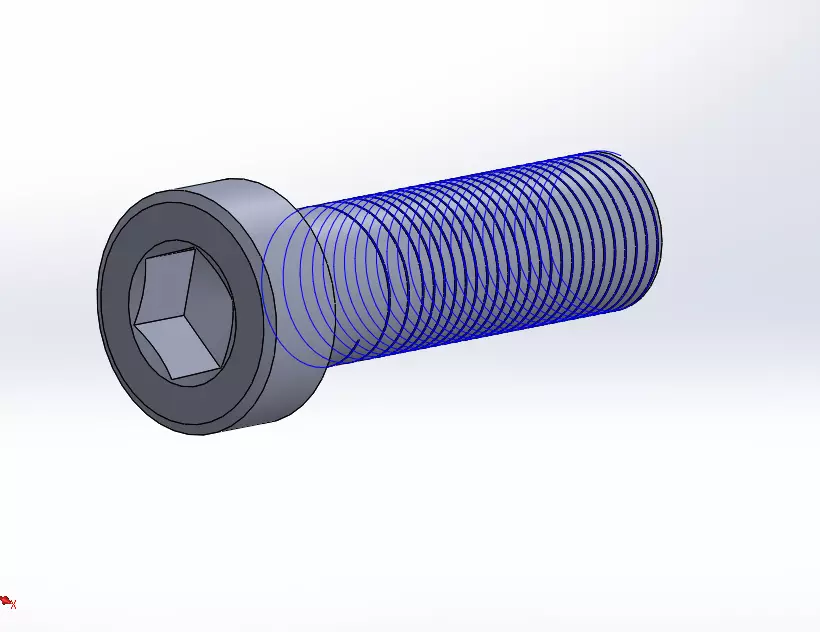 l and key type of bolt 3D model