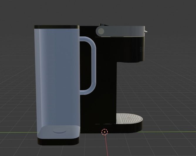 Keurig Supreme coffee maker Low-poly 3D model_4