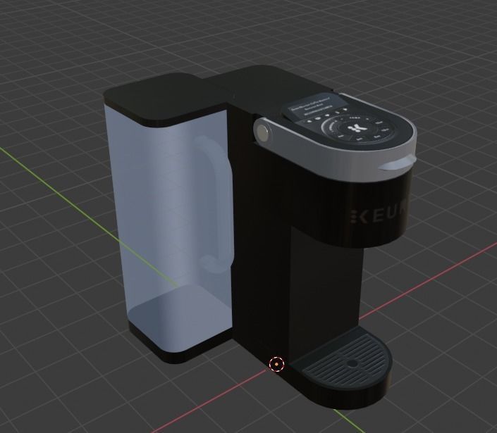 Keurig Supreme coffee maker Low-poly 3D model_3