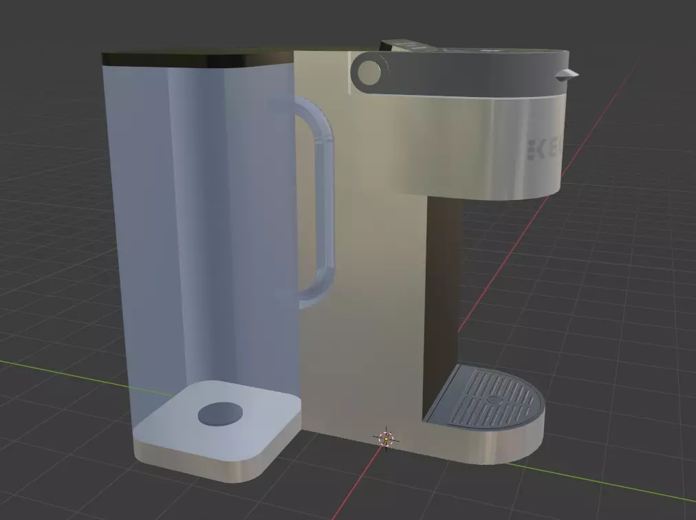 Keurig Supreme coffee maker Low-poly 3D model_0