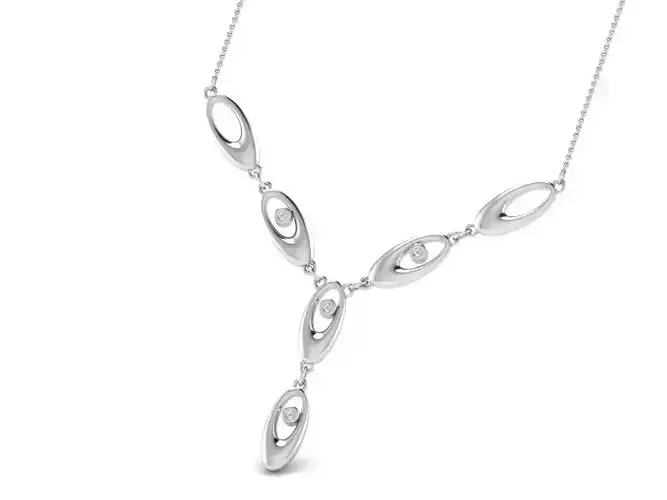 Necklaces Collection diamond necklace with gold plating