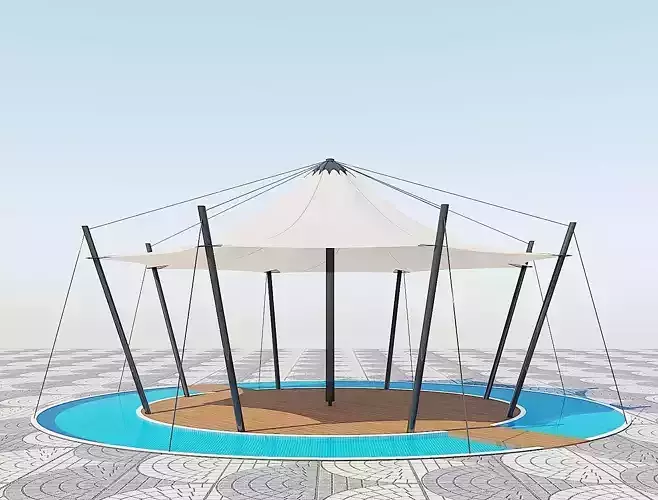 Vine Stretching Tent 3dmax 2017 corona renderer 