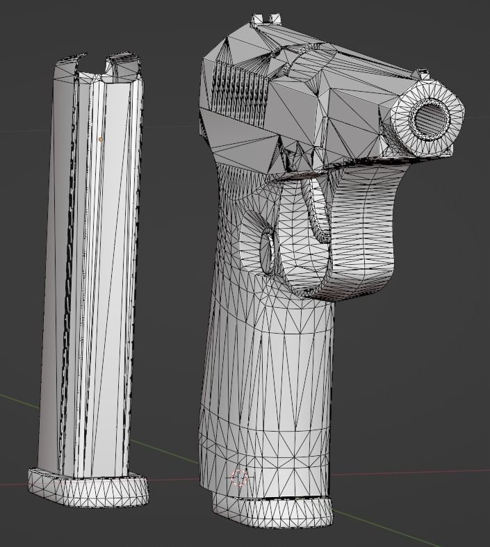 SR-1 Vector Gyurza Pistol Game-Ready PBR Low-Poly Low-poly 3D model_15