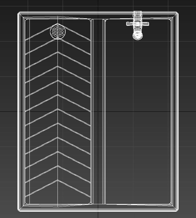 Outdoor concrete laundry sink 3D model_9