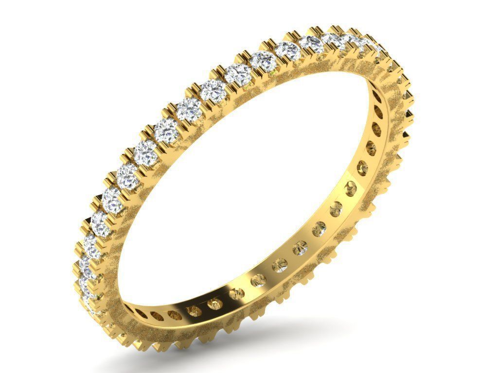 Ring Collection flower with diamonds 3D print model_123