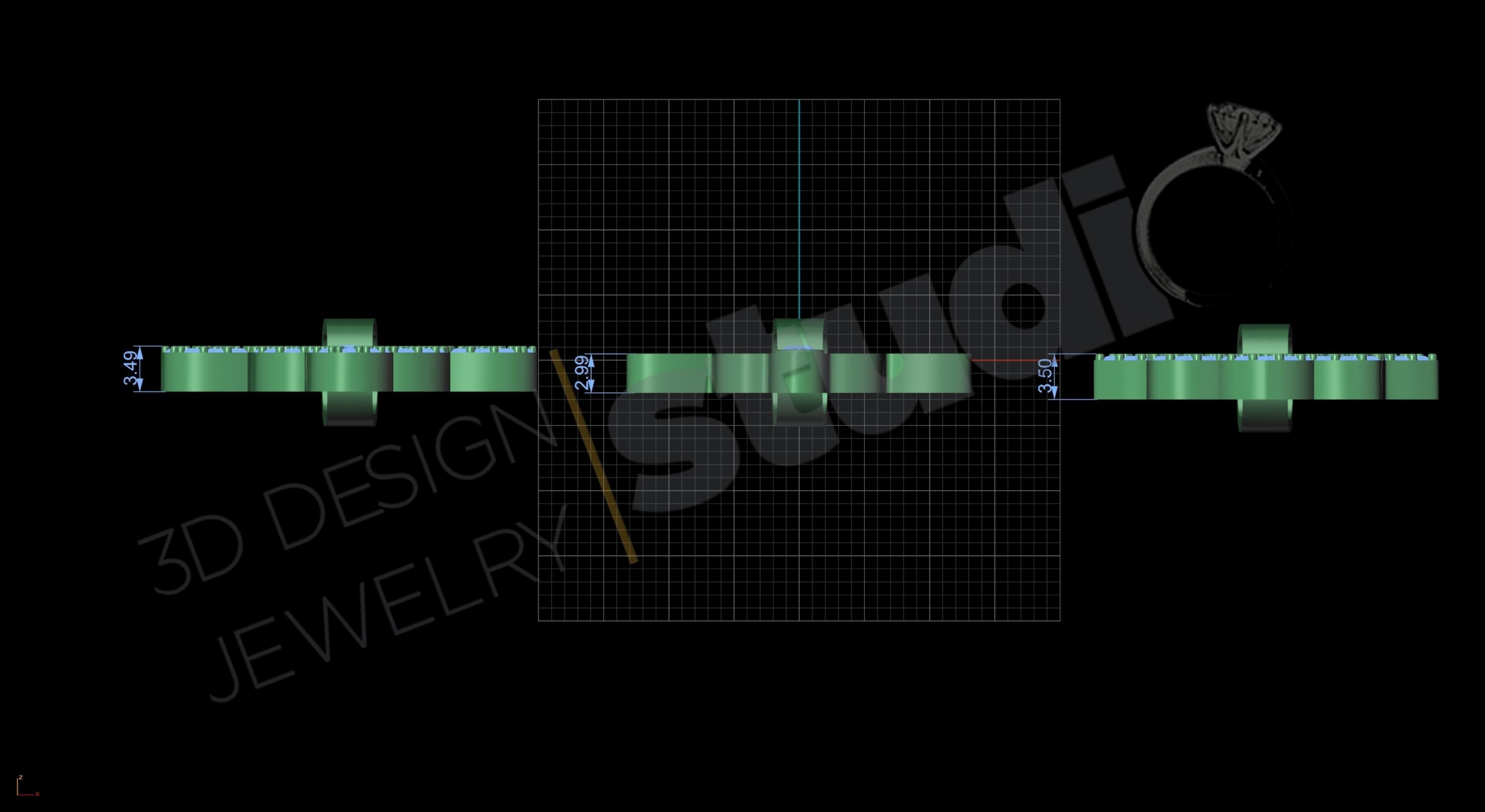 Egyptian Hand Hamsa pendant in 3 different designs  3D print model_5