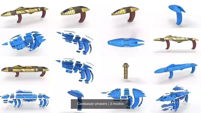 Cardassian phasers 3D Model Collection