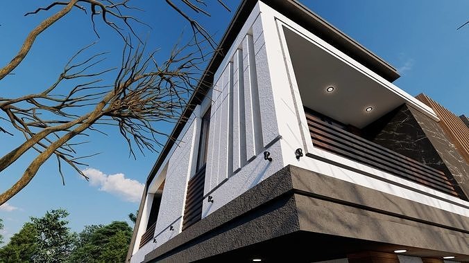 villa kondour 3D model 5