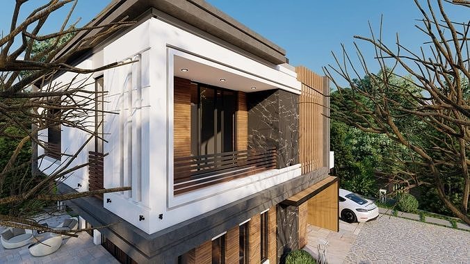 villa kondour 3D model 7