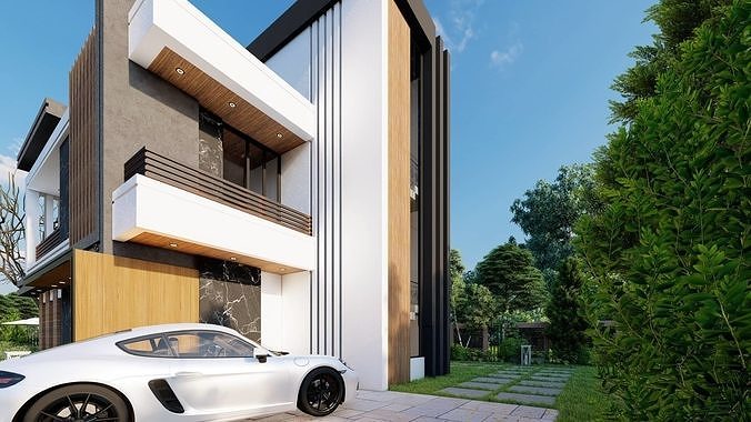 villa kondour 3D model 6