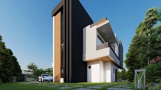 villa kondour 3D model 4