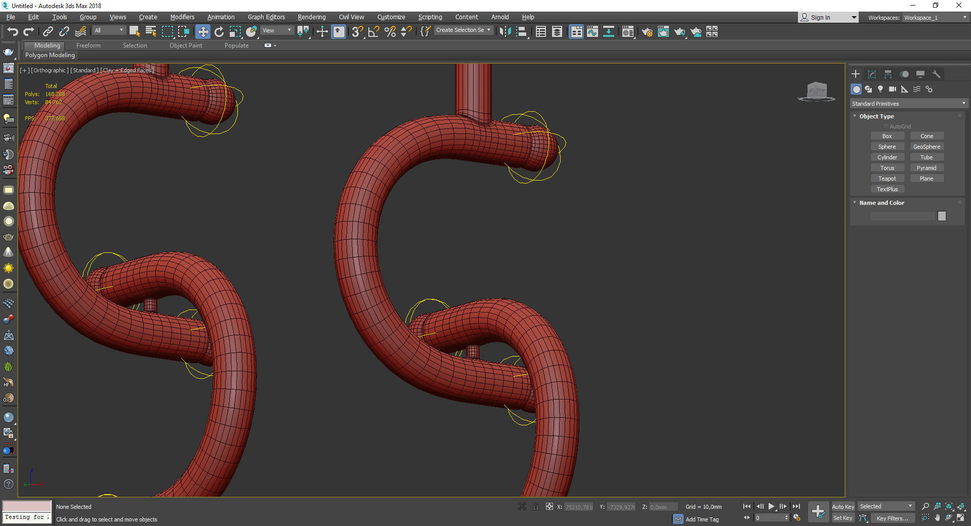 Unique Italian Vintage Chrome Low-poly 3D model_4