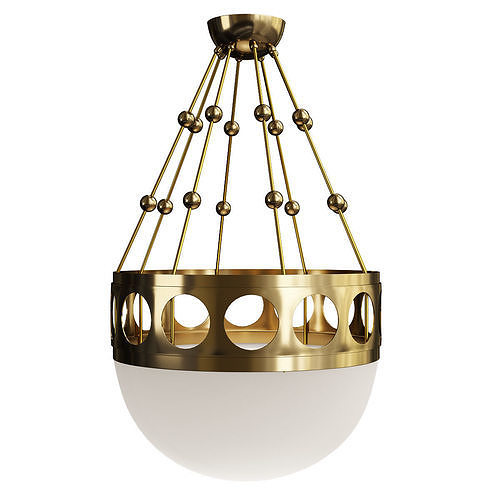 Jugendstil Ceiling Pendant Low-poly 3D model
