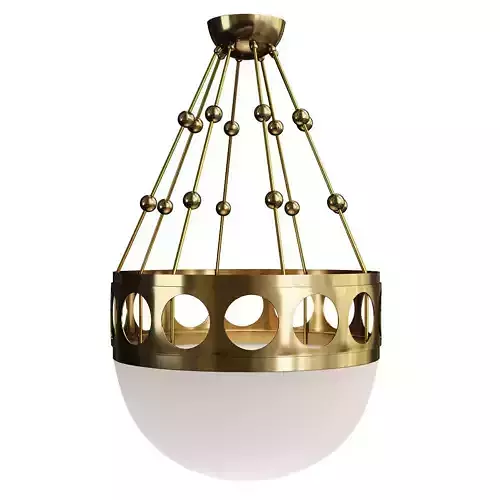 Jugendstil Ceiling Pendant Low-poly 3D model