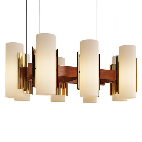 Jakobsson Elegant Chandelier Low-poly 3D model