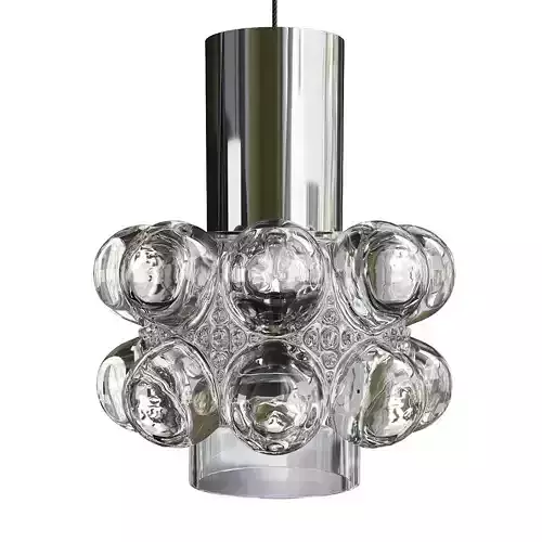 One of the Three Beautiful Bubble Glass Pendant Low-poly 3D model