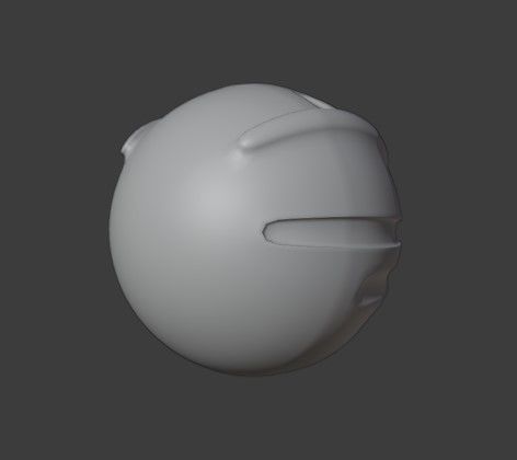 SciFi Sphere robot  Low-poly 3D model_3