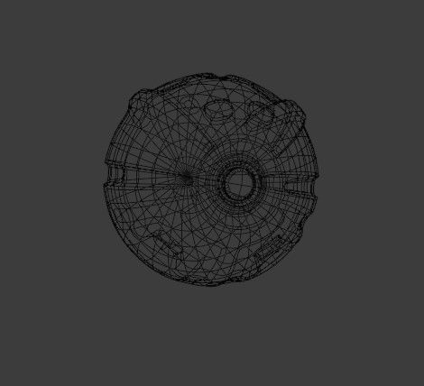 SciFi Sphere robot  Low-poly 3D model_2