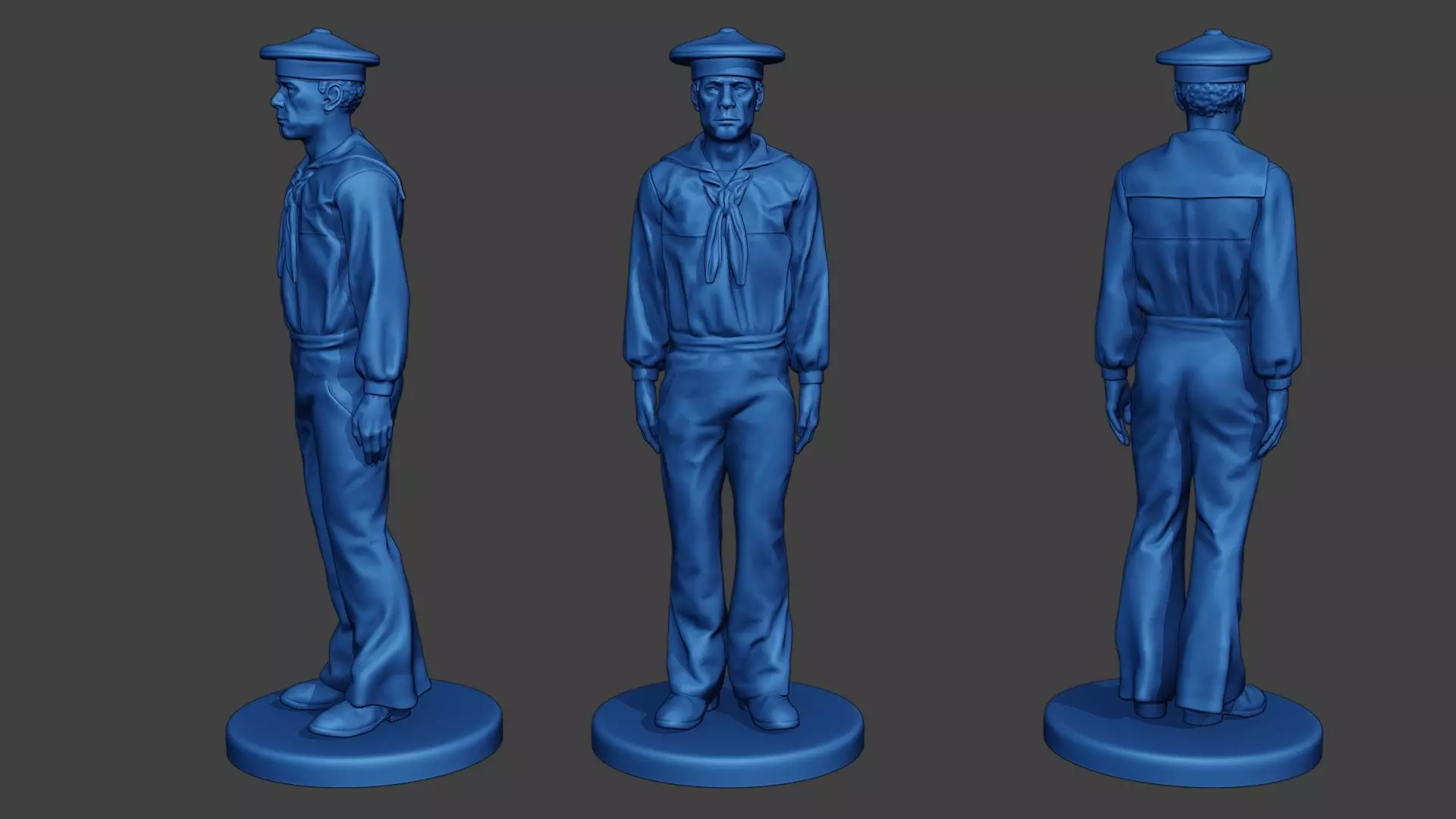 American Sailor Civil War Union Attention ACWUS1 3D print model