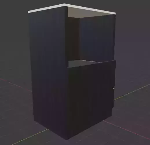 Kitchen shelf with tray