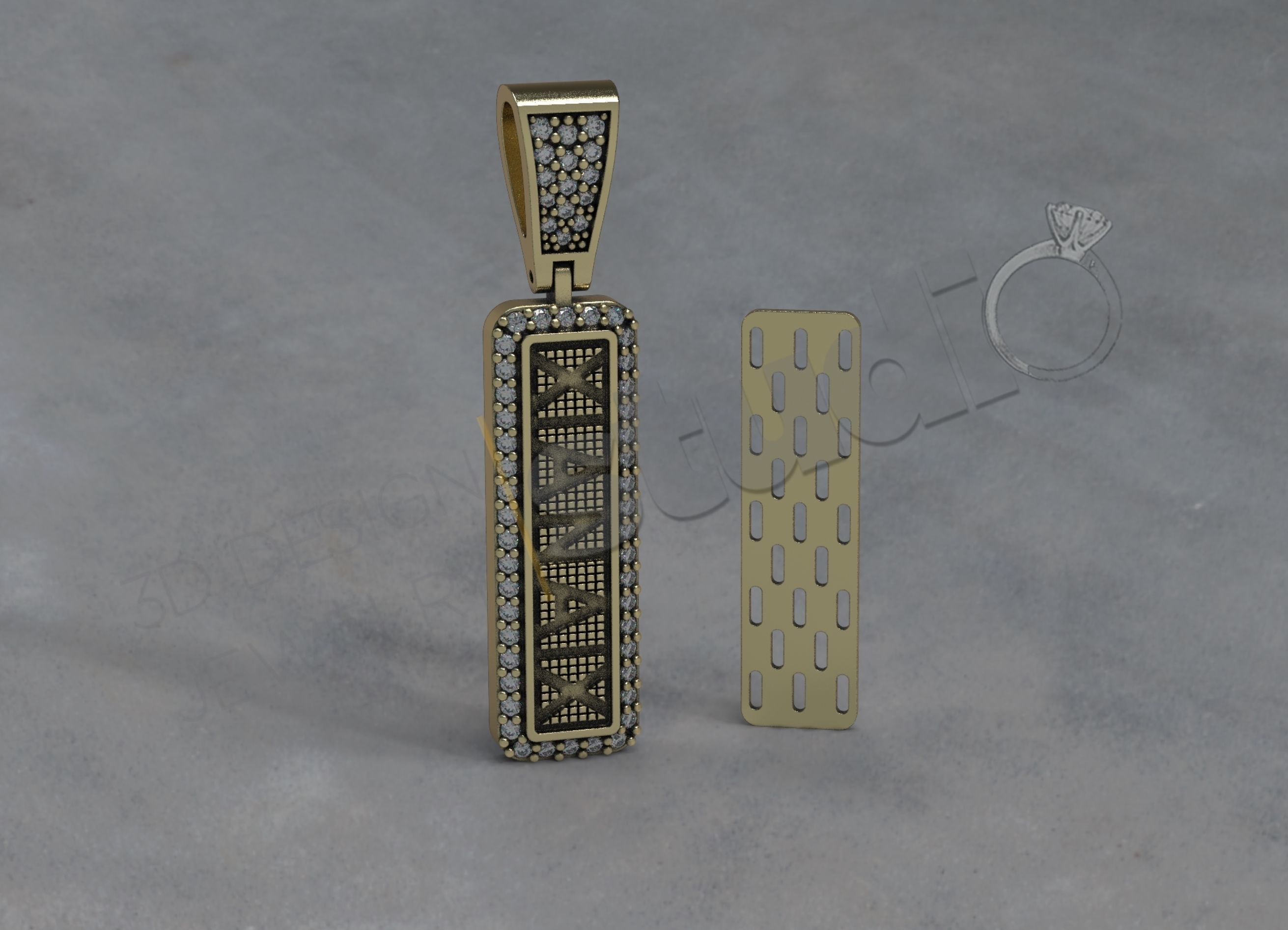 Saint Anthony pendant 3d model 3D print model_13