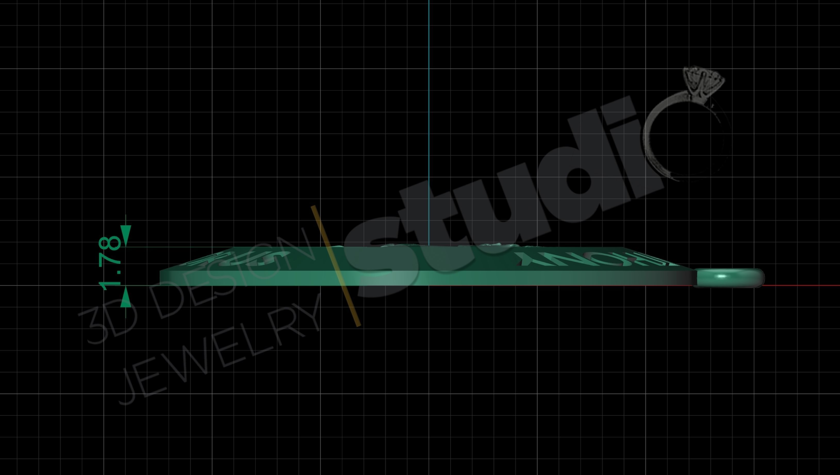 Saint Anthony pendant 3d model 3D print model_7