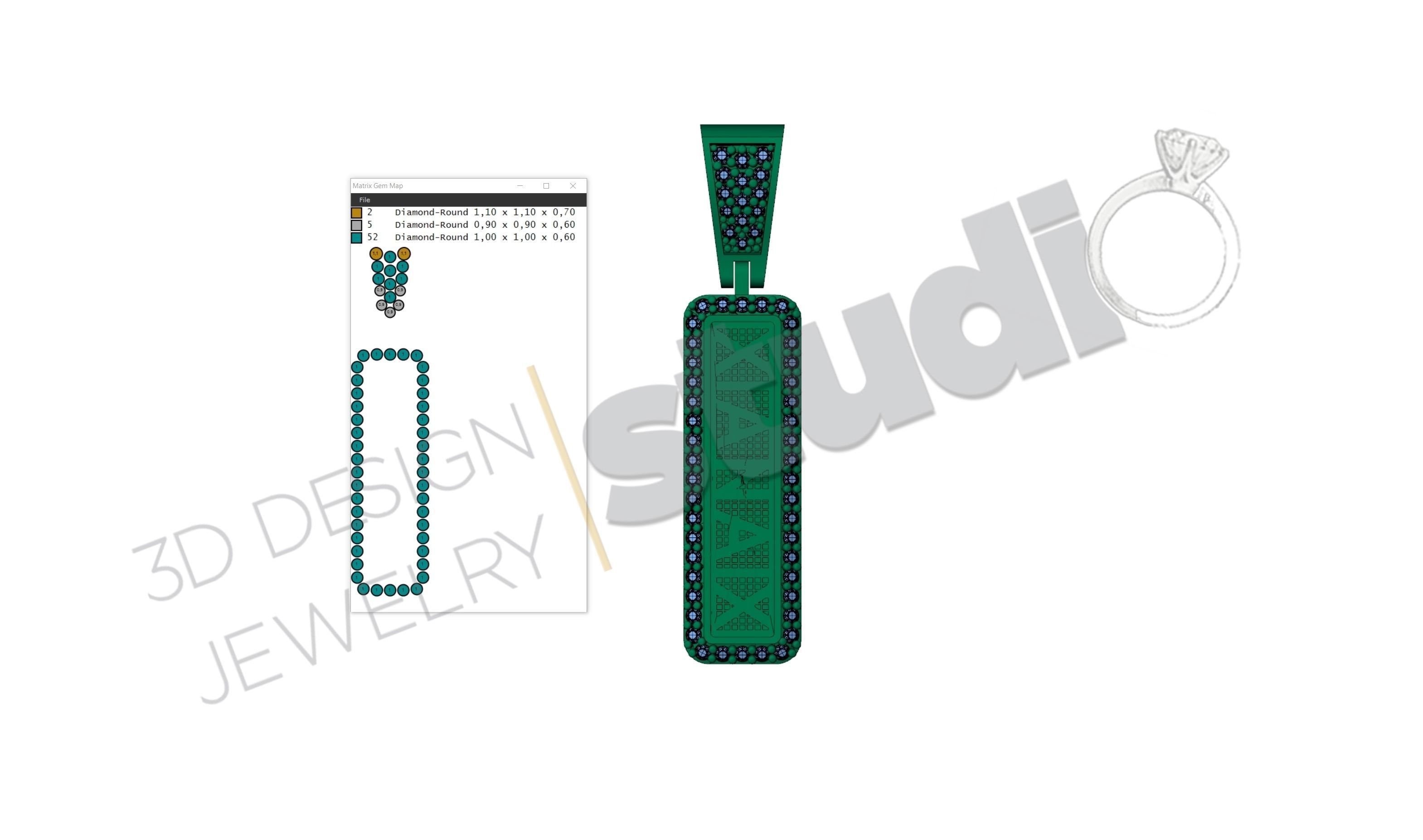 Saint Anthony pendant 3d model 3D print model_8