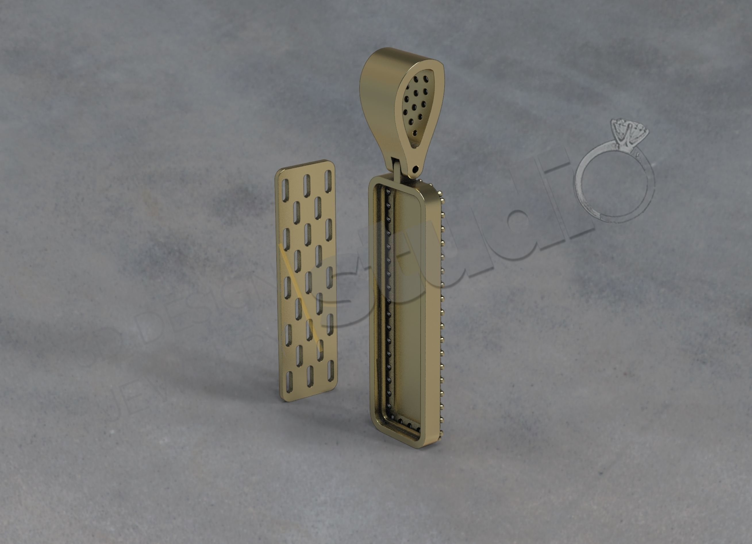 Saint Anthony pendant 3d model 3D print model_11