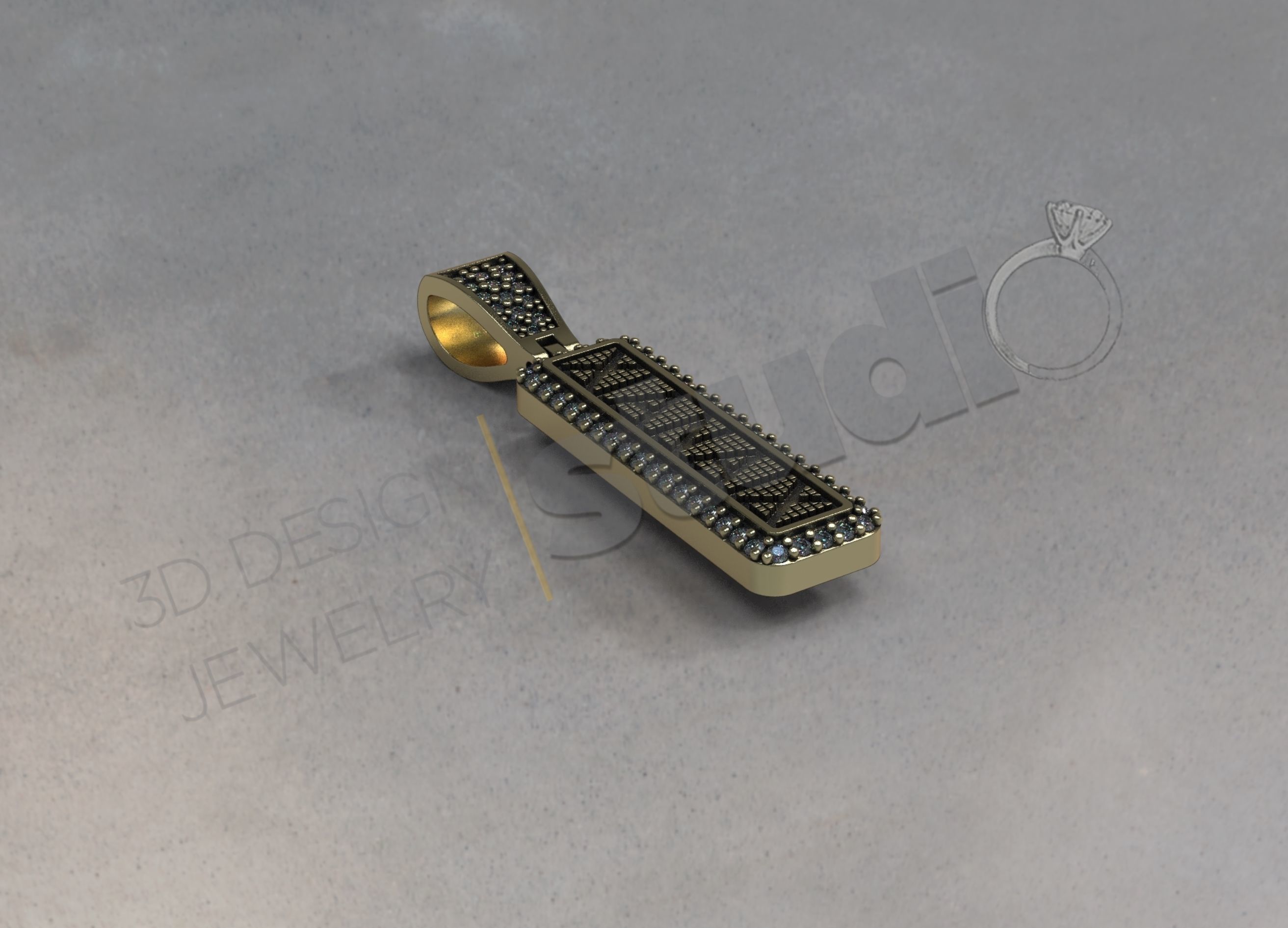 Saint Anthony pendant 3d model 3D print model_15