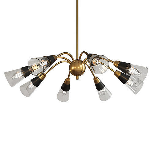 PONTI CHANDELIER Low-poly 3D model