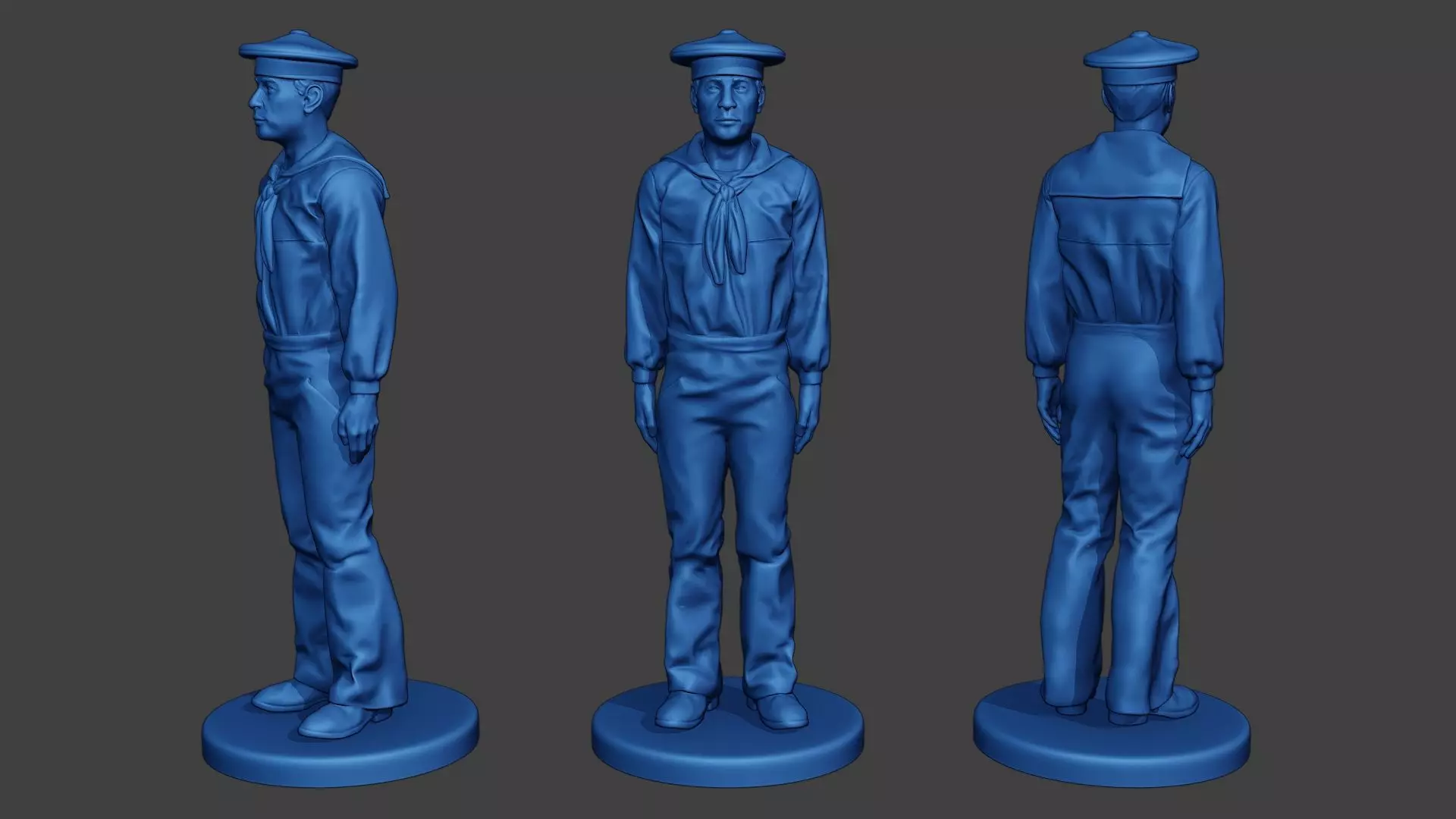 American Sailor Civil War Union Attention4 ACWUS1 3D print model