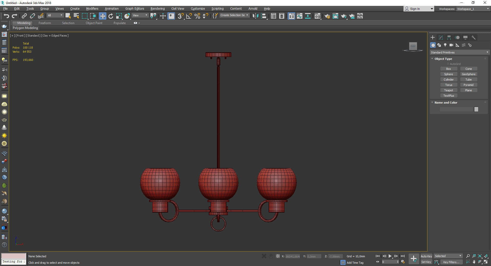 ASCHER CHANDELIER Low-poly 3D model_2