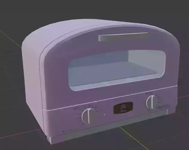 Aladdin toaster oven Low-poly 3D model