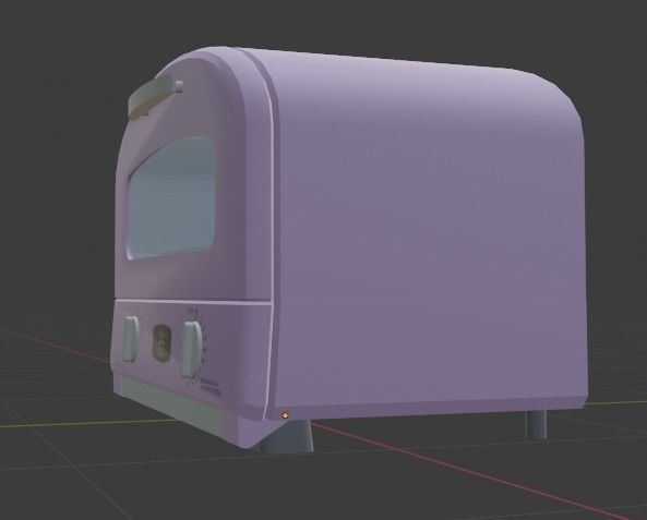 Aladdin toaster oven Low-poly 3D model_1