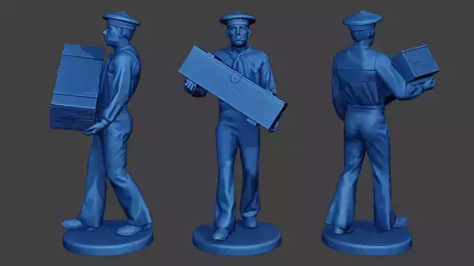 American Sailor Civil War Union Carring ACWUS1 3D print model