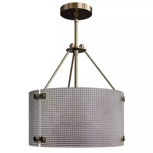 CLEAR DIAMOND SEMI FLUSH MOUNT Low-poly 3D model