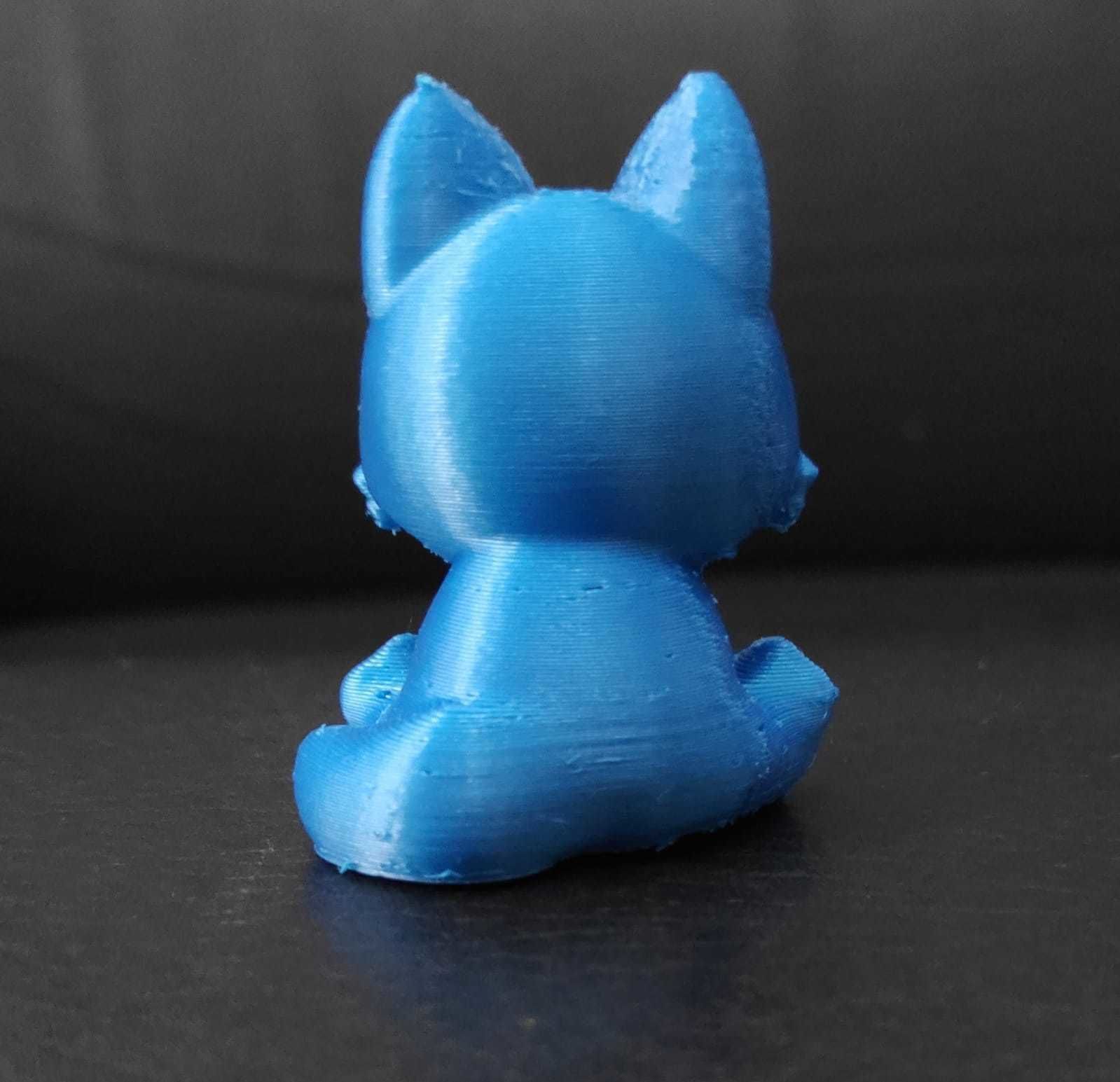Sitting Wolf 3D print model_7