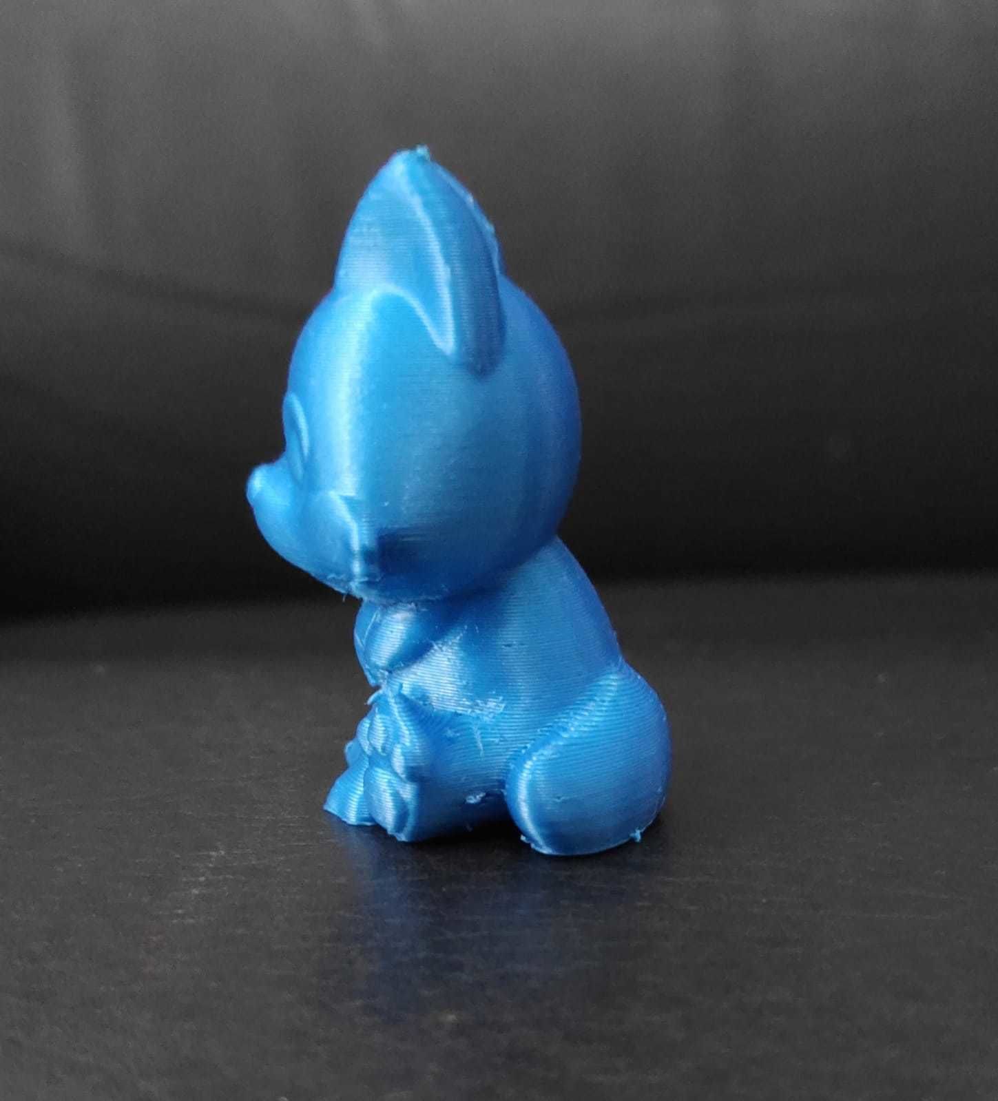 Sitting Wolf 3D print model_6
