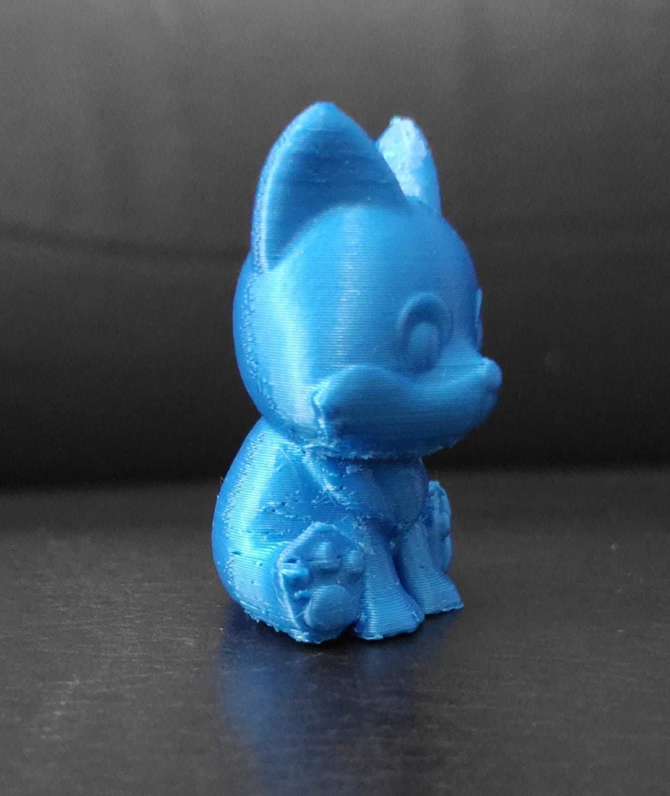 Sitting Wolf 3D print model_9
