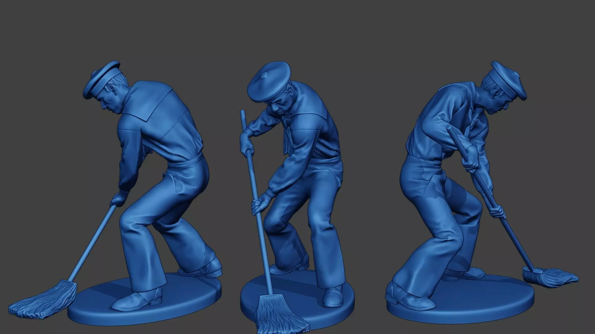 American Sailor Civil War Union mop ACWUS1 3D print model