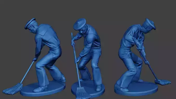 American Sailor Civil War Union mop ACWUS1 3D print model