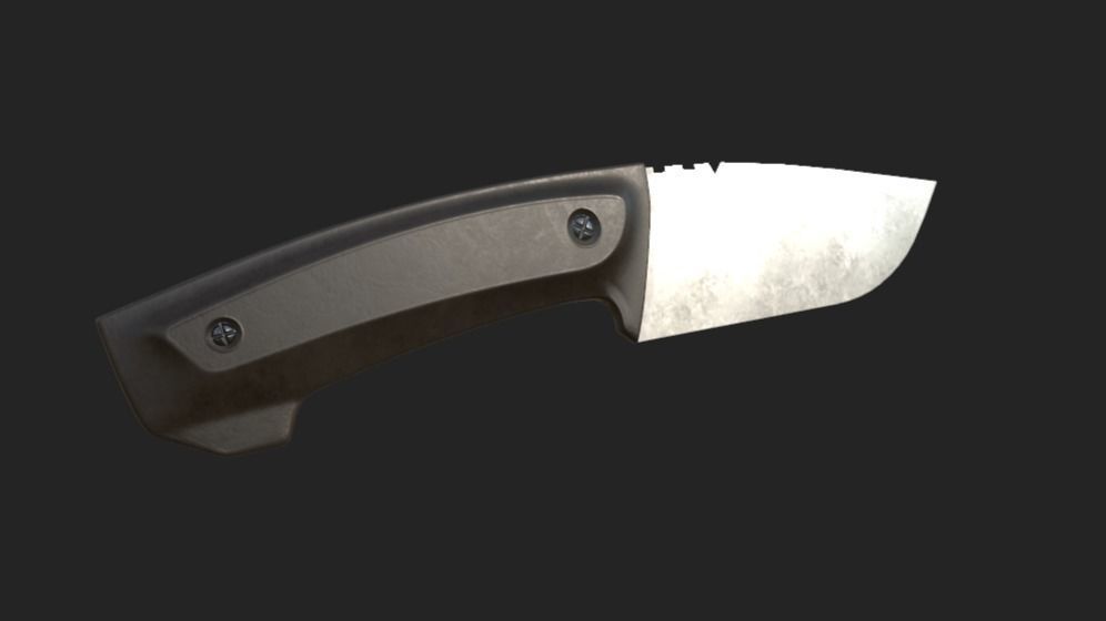 Knife 3D model_1
