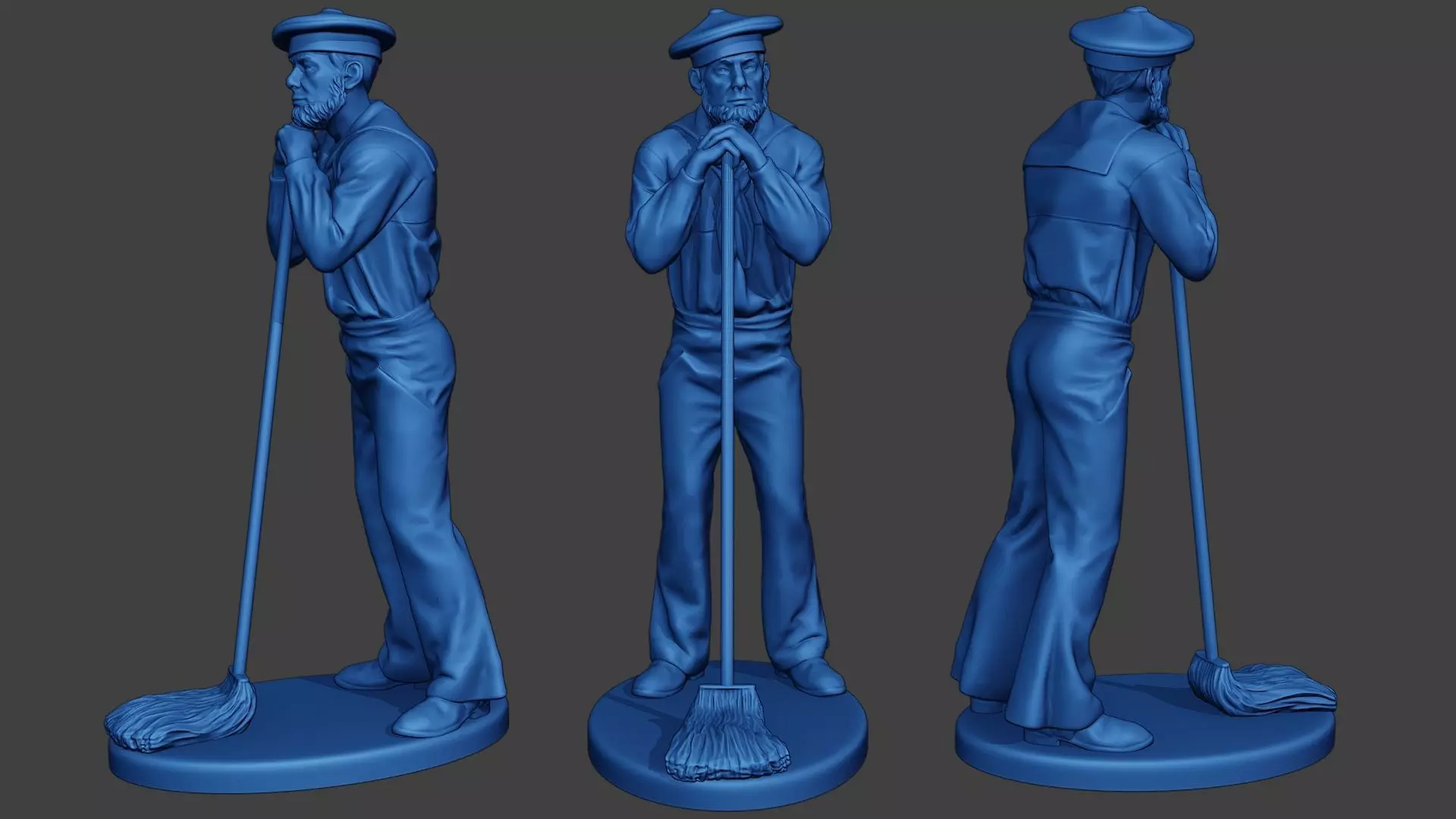 American Sailor Civil War Union mop2 ACWUS1 3D print model_0