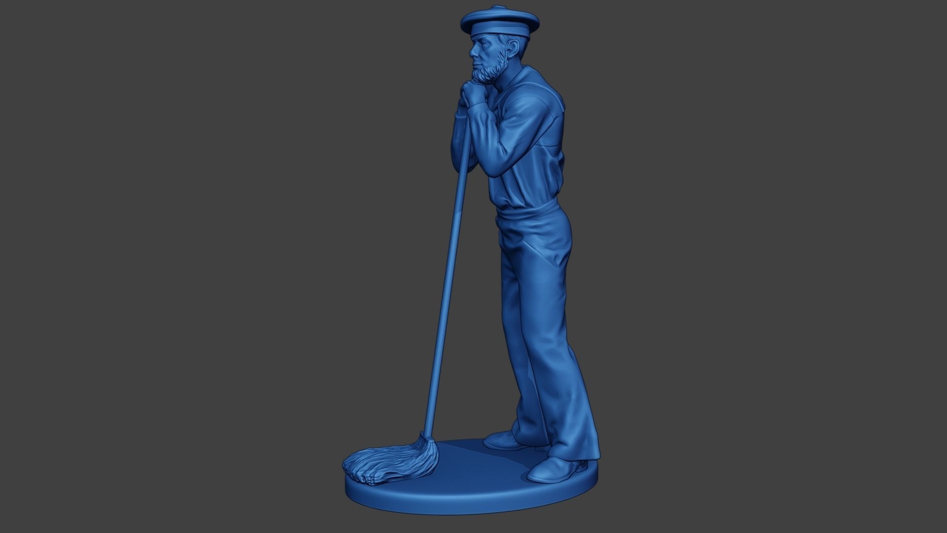 American Sailor Civil War Union mop2 ACWUS1 3D print model_3