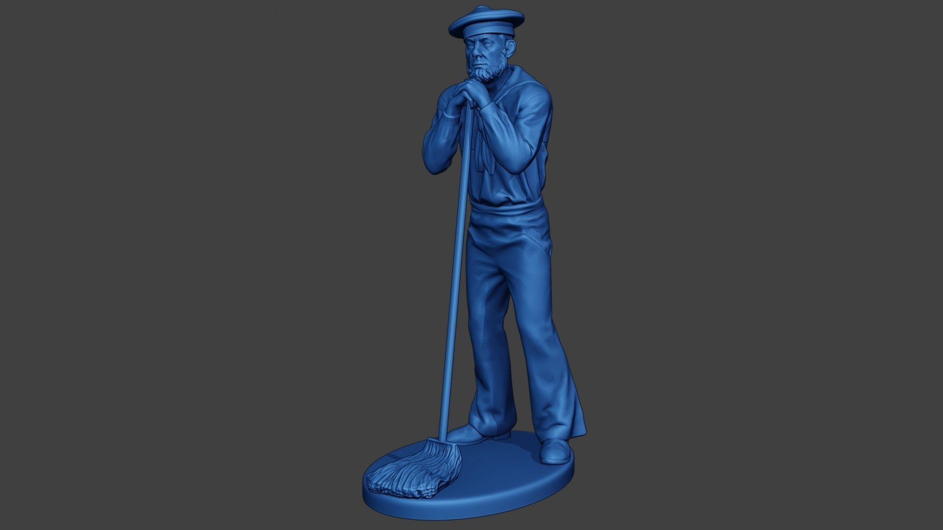 American Sailor Civil War Union mop2 ACWUS1 3D print model_2