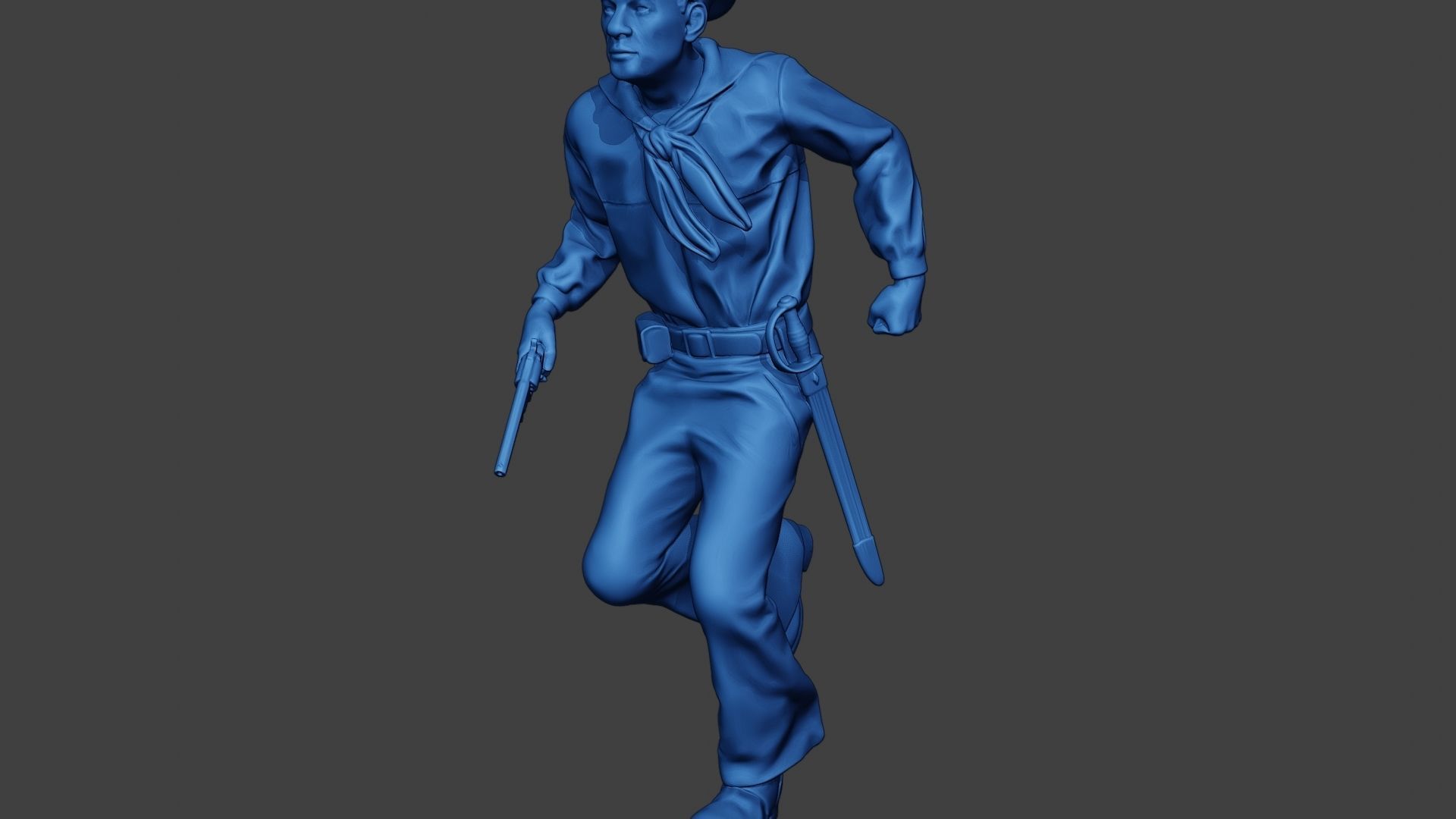 American Sailor Civil War Union Run ACWUS1 3D print model_27