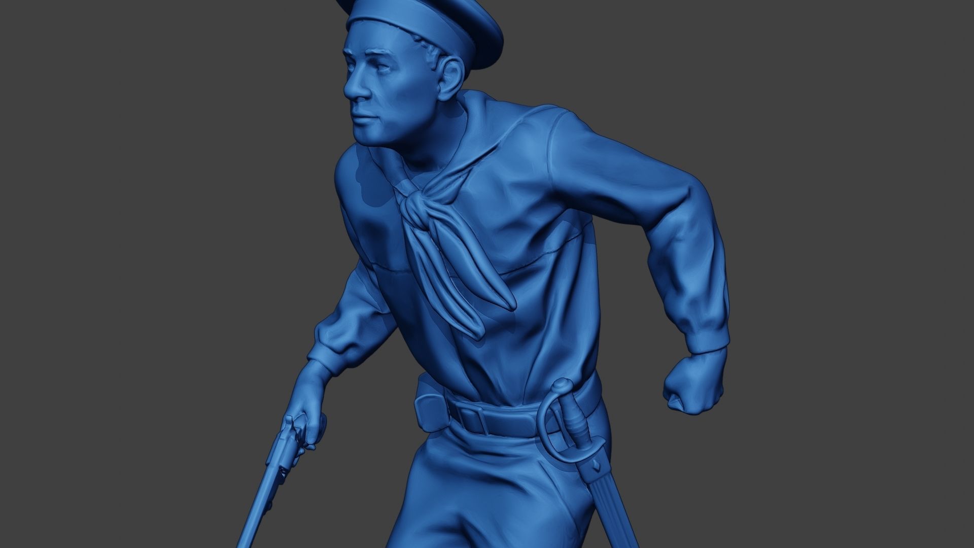 American Sailor Civil War Union Run ACWUS1 3D print model_18