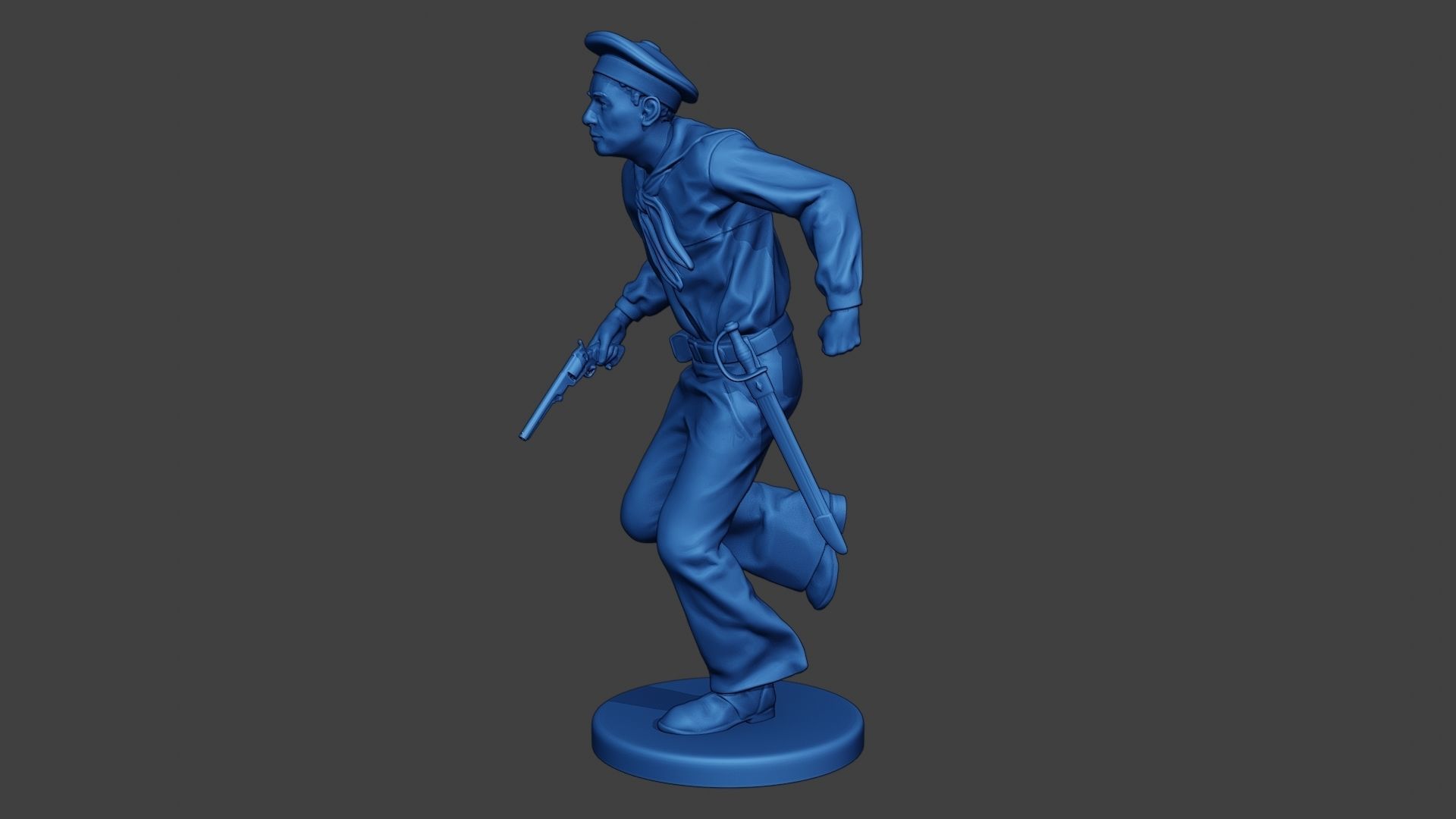 American Sailor Civil War Union Run ACWUS1 3D print model_3