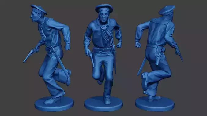 American Sailor Civil War Union Run ACWUS1 3D print model