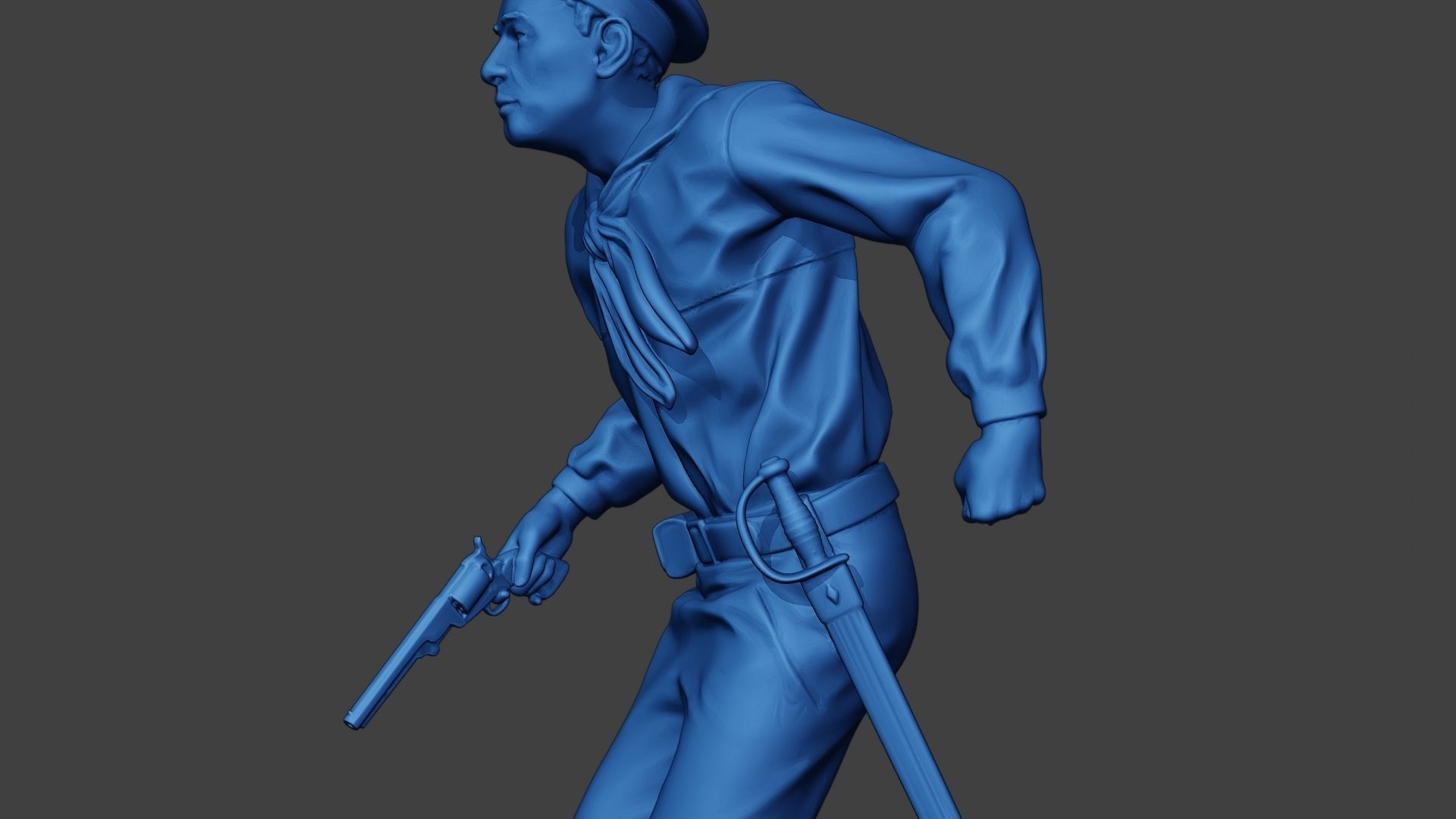 American Sailor Civil War Union Run ACWUS1 3D print model_17